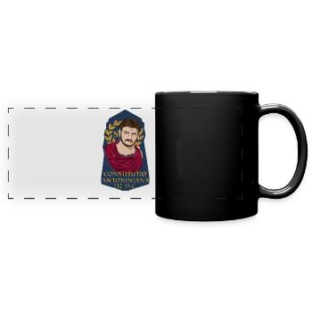 Edikt von Caracalla - Panorama-Tasse farbig - Schwarz - Vorne