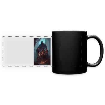 Contes familiaux de dark fantasy - Mug panoramique uni - noir - Devant