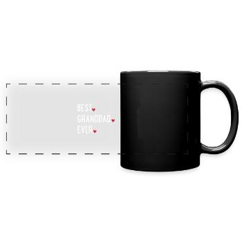Opa - Panorama-Tasse farbig - Schwarz - Vorne
