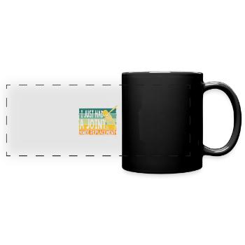Knee Surgery Warrior Awareness Physiotherapist - Full Colour Panoramic Mug - black - Front