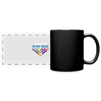 It Worked In My Head 3 - Full Colour Panoramic Mug - black - Front