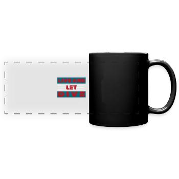 Taucher Tauchen Design Schnorcheln - Panorama-Tasse farbig - Schwarz - Vorne