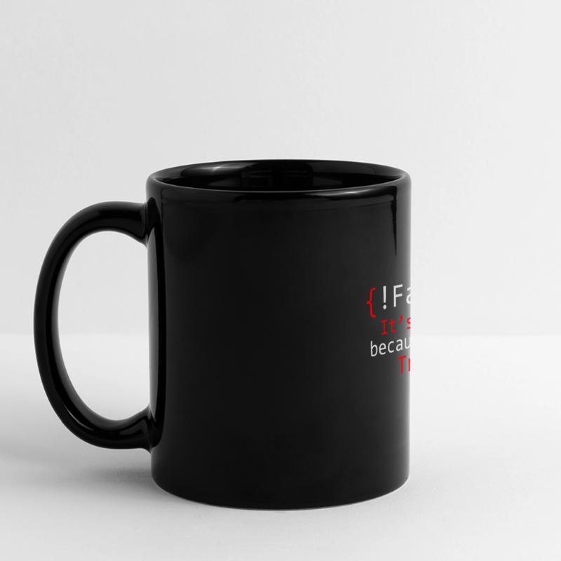 debugging programmer computer science computer nerd Full Colour Panoramic Mug