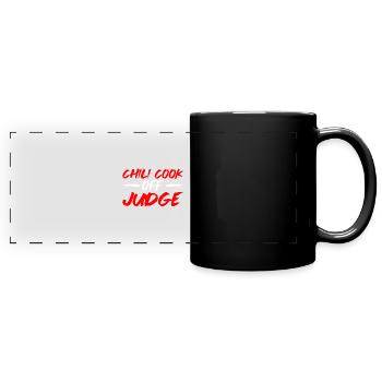 Chili Cook Off Judge 21 - Panorama-Tasse farbig - Schwarz - Vorne