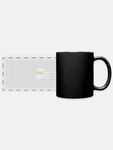 Jörg - Panorama-Tasse farbig - Schwarz