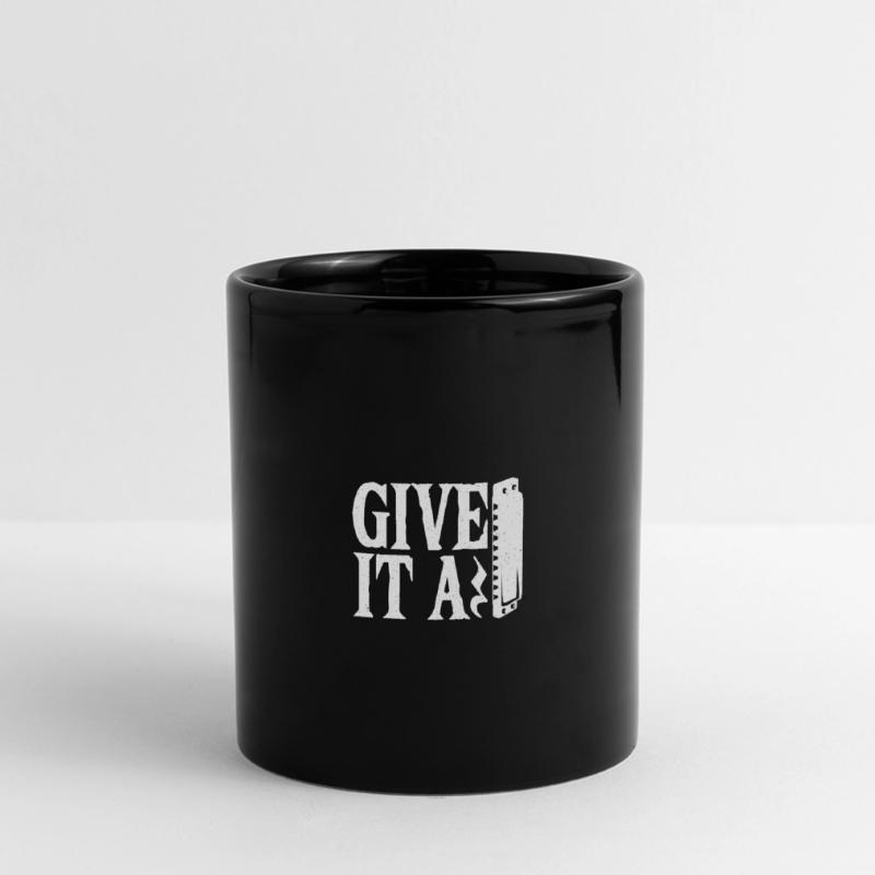 Playing Harmonica Gift Full Colour Panoramic Mug
