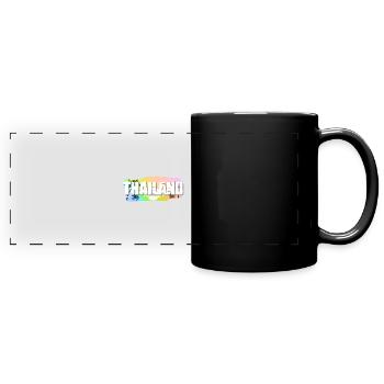 Thaïlande - Mug panoramique uni - noir - Devant