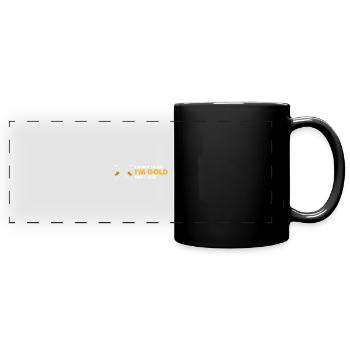 Gold Digger Gold Panning Conceptions d’extraction d’or - Mug panoramique uni - noir - Devant