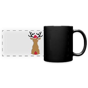 Jour de Noël - Mug panoramique uni - noir - Devant