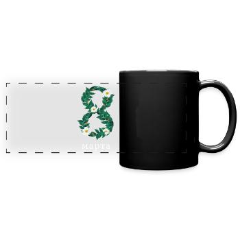 8 mars Journée de femme russe Épouse Maman Russie - Mug panoramique uni - noir - Devant
