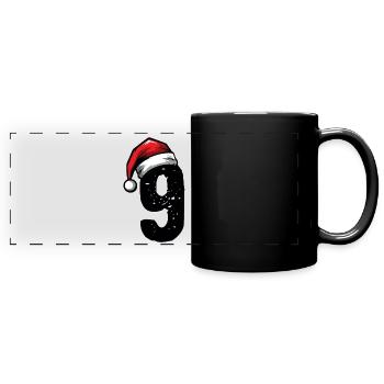 9 Number Christmas - Full Colour Panoramic Mug - black - Front