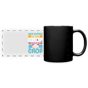 Funny Scrapbooking Hand Crafting - Full Colour Panoramic Mug - black - Front