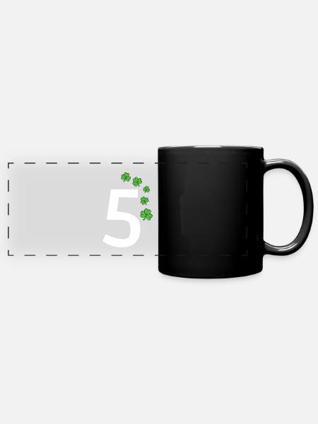 5 - Panorama-Tasse farbig - Schwarz