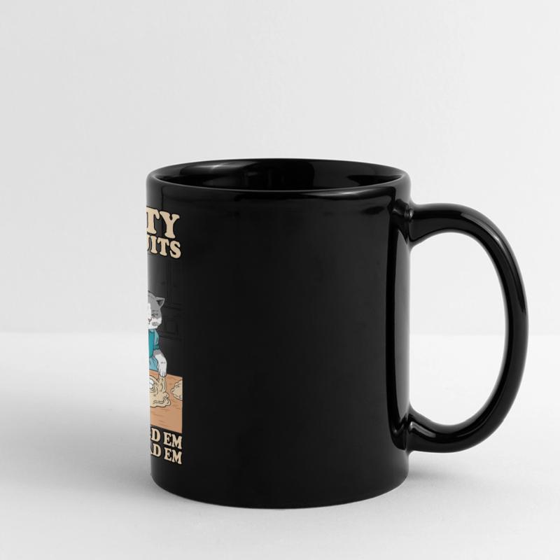 Kitty Biscuits Cat Cat Biscuits Baker Baker Mug panoramique uni