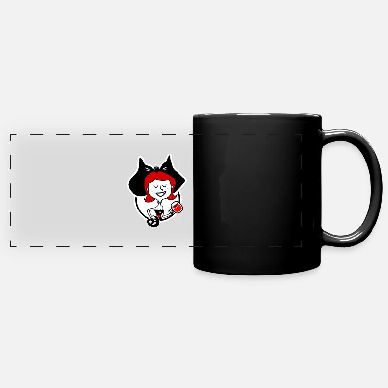 Alsatian - Full Colour Panoramic Mug - black