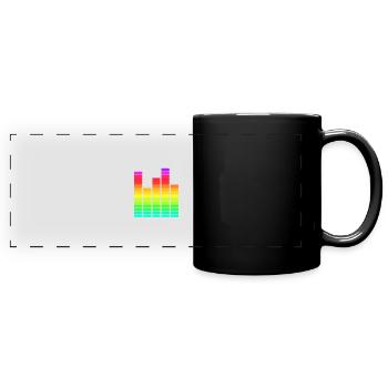 Musique électronique - Mug panoramique uni - noir - Devant