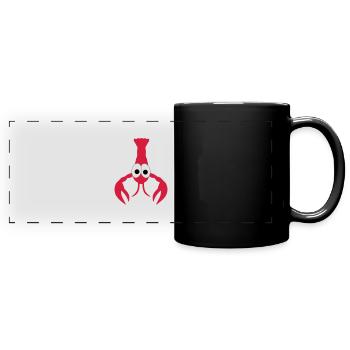 lobster - Full Colour Panoramic Mug - black - Front