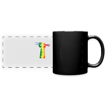 Drumstick Drummer - Full Colour Panoramic Mug - black - Front