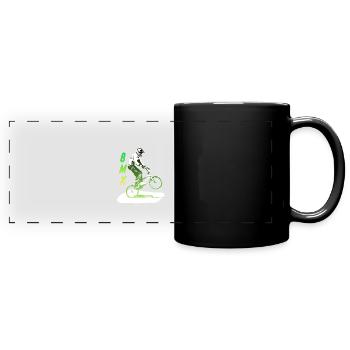 bmx race - Mug panoramique uni - noir - Devant