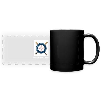Father of Ballers Baseball Fan Father Ballers Softb - Full Colour Panoramic Mug - black - Front