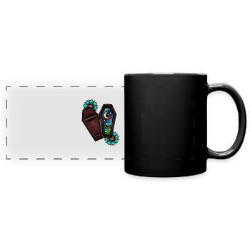 Ça va être tout noir - Mug panoramique uni - noir - Devant