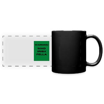 Mad Irish Fella - Panorama-Tasse farbig - Schwarz - Vorne