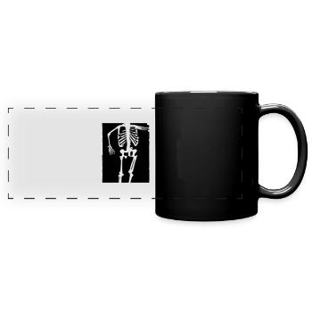 Skeleton - Full Colour Panoramic Mug - black - Front