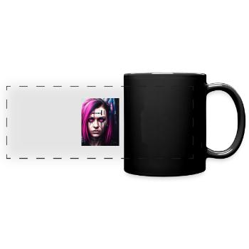 Unique Graffiti Art - Full Colour Panoramic Mug - black - Front