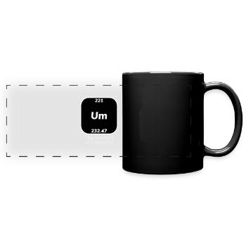Um élément de confusion - Mug panoramique uni - noir - Devant