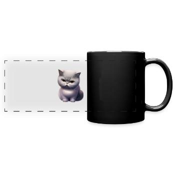 british shorthair - Full Colour Panoramic Mug - black - Front