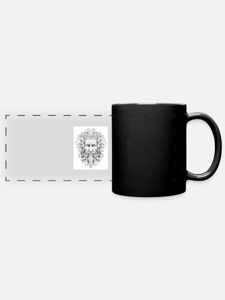Dieu grec - Mug panoramique uni - noir