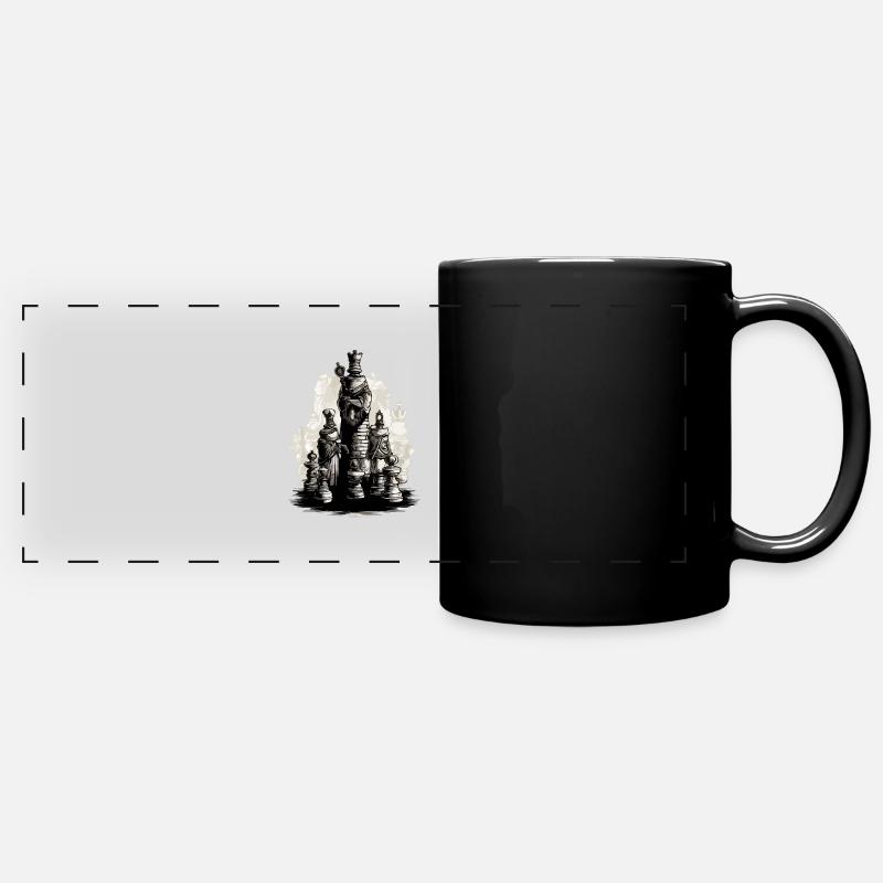 Besiegter Gegner - Panorama-Tasse farbig - Schwarz