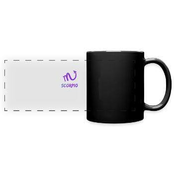 Scorpio Zodiac - Full Colour Panoramic Mug - black - Front
