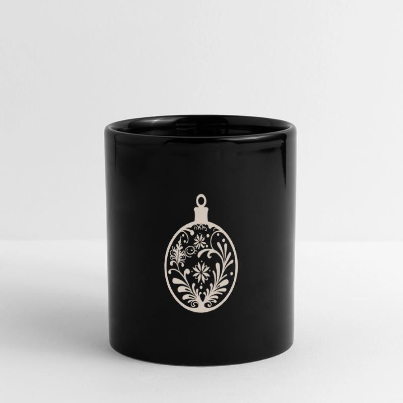 Weihnachtskugel Deko Panorama-Tasse farbig