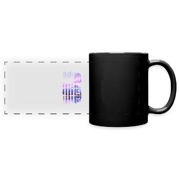 Oregon - Panorama-Tasse farbig - Schwarz - Vorne