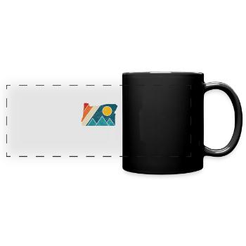 Oregon - Panorama-Tasse farbig - Schwarz - Vorne