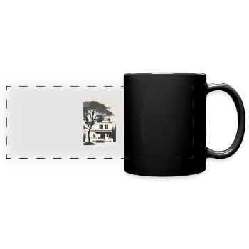 House - Full Colour Panoramic Mug - black - Front