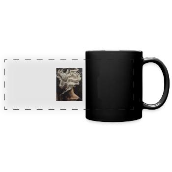 A sea of thoughts - Full Colour Panoramic Mug - black - Front