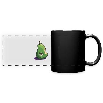 tears of pears - Panorama-Tasse farbig - Schwarz - Vorne