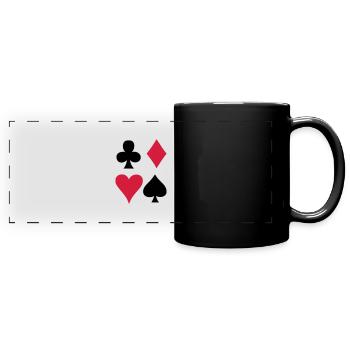 Card game - Playing Card - Full Colour Panoramic Mug - black - Front
