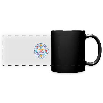 ABILITY TO SEE LABEL AUTIST PUZZLE ADSH SAYINGS - Full Colour Panoramic Mug - black - Front