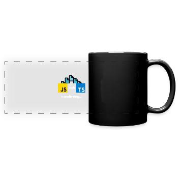 Transferring from Javascript to Typescript - Full Colour Panoramic Mug - black - Front