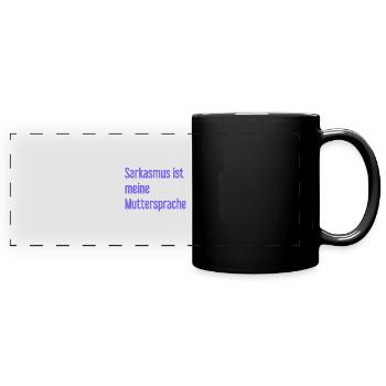 Sarkasmus-Profi - Panorama-Tasse farbig - Schwarz - Vorne