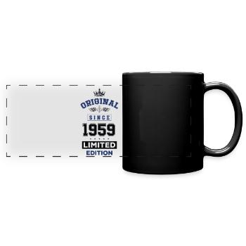 1959 limited edition birthday - Full Colour Panoramic Mug - black - Front