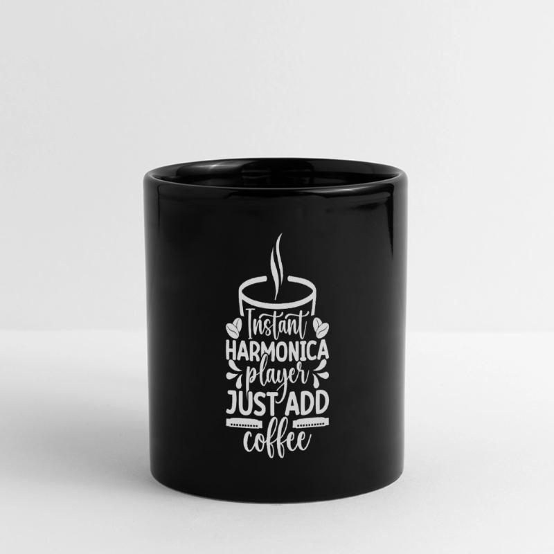 Harmonica Musican Instant Player Just Coffee Full Colour Panoramic Mug