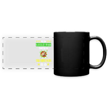 Bankkaufmann Bank Banker Beruf Spruch Lustig - Panorama-Tasse farbig - Schwarz - Vorne