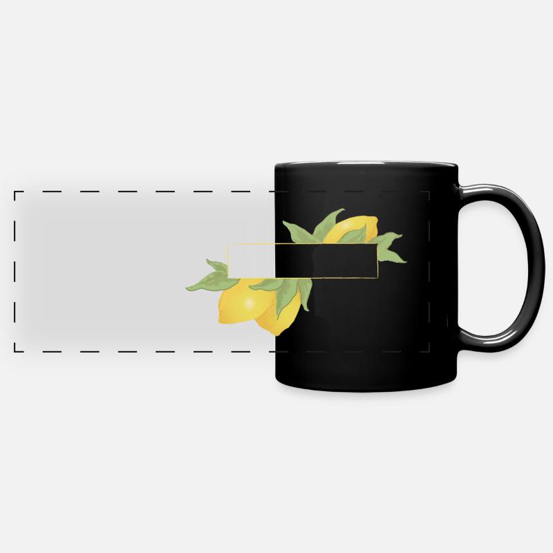Get fresh - Full Colour Panoramic Mug - black