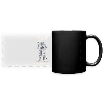 Stealth failed | Chainmail too loud - Knight - Full Colour Panoramic Mug - black - Front