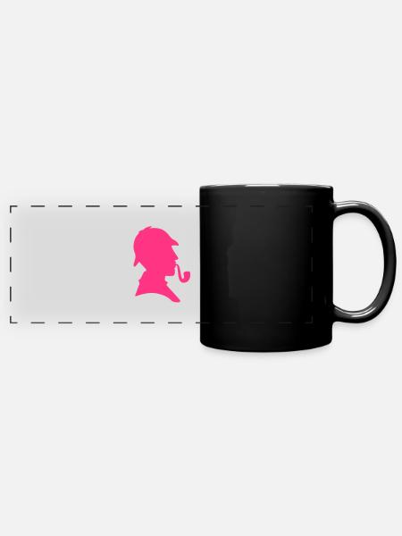 Sherlock - Panorama-Tasse farbig - Schwarz