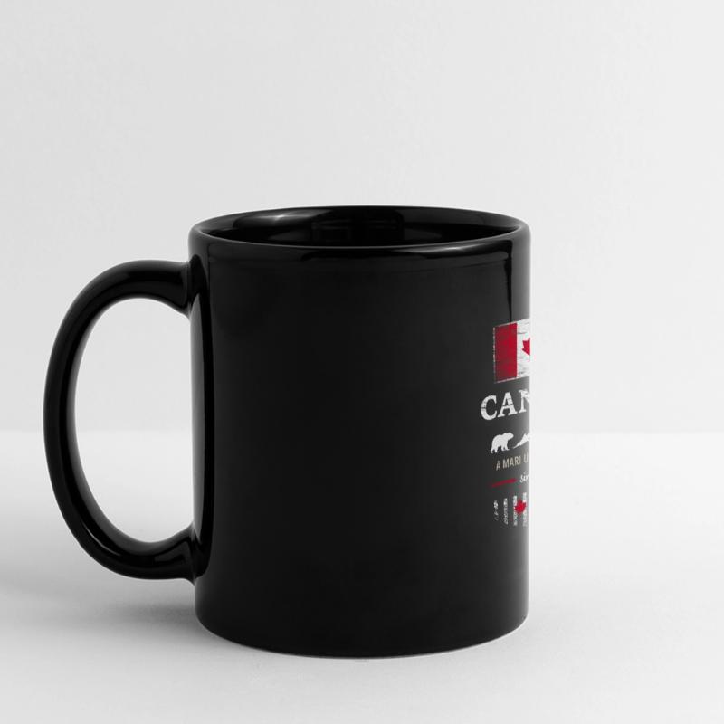 Drapeau unifolié Canada Canada Amérique Mug panoramique uni